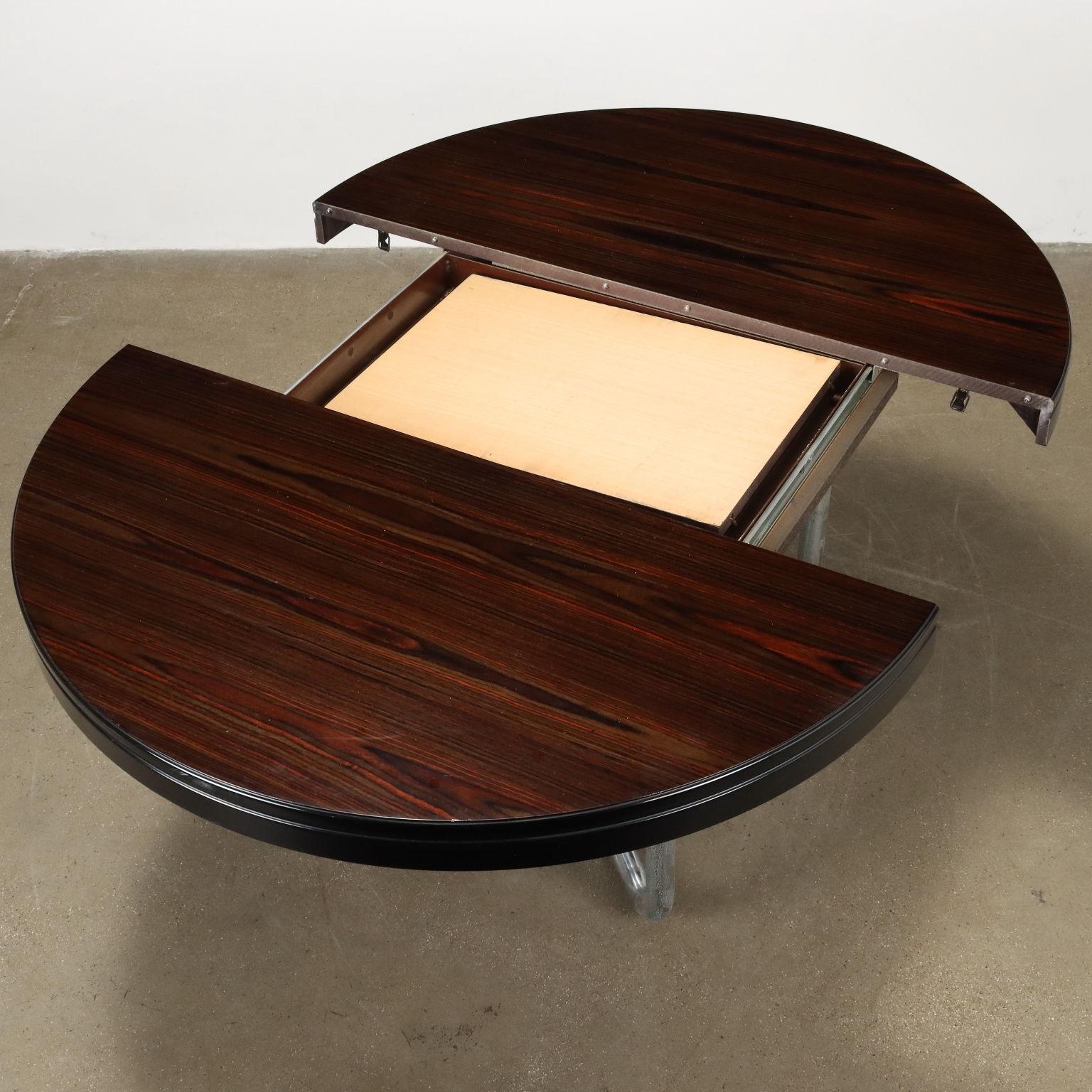 italien Table ronde extensible 70s en vente