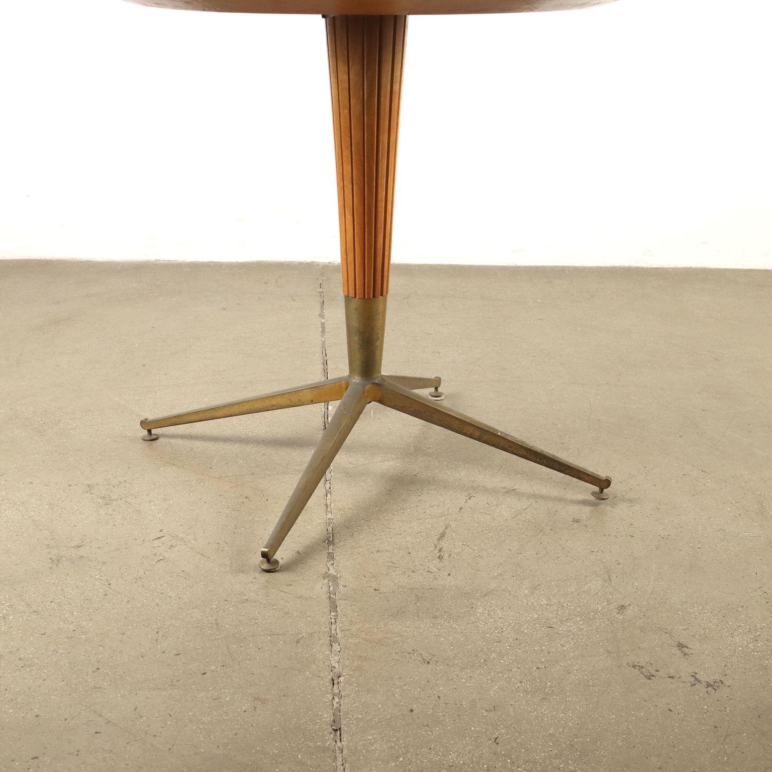 Mid-20th Century 1950s round table in parchment paper For Sale