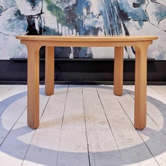 Tavolo da pranzo un pelle serie Dinette Luigi Massoni per Poltrona Frau 1970's