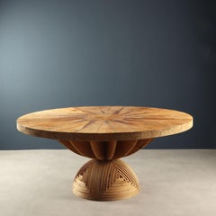 Runder Tisch 'La Rosa dei Venti' von Mario Ceroli für Poltronova 1970er Jahre