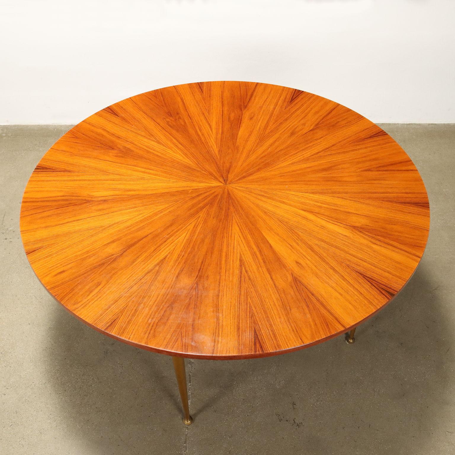 Métal Table ronde Silvio Cavatorta 1950s-60s en vente