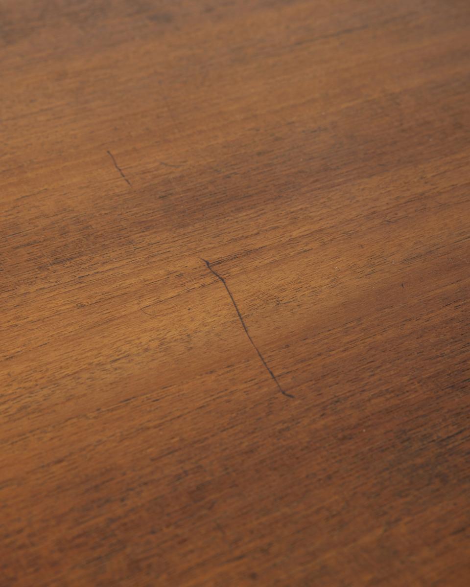 Table vintage en métal et bois des années 1960 design italien en vente 2