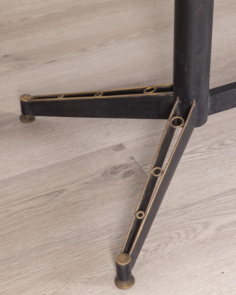 Metal Vintage wooden table from the 1960s designed by Carlo Ratti for Lissoni For Sale