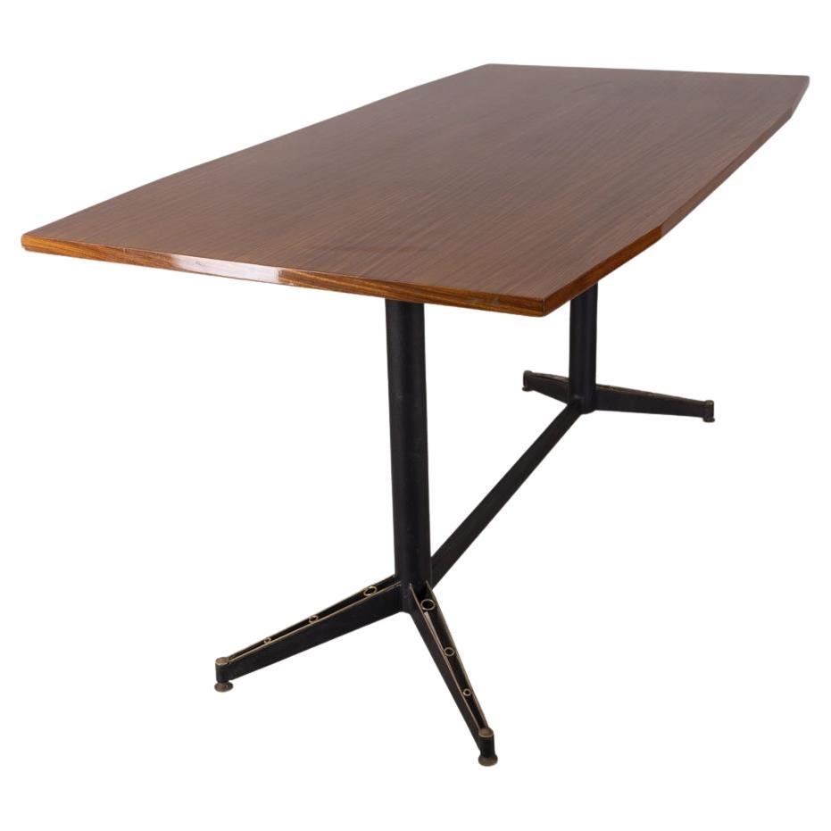 Table vintage en bois des années 1960 conçue par Carlo Ratti pour Lissoni