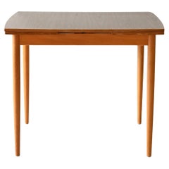 Scandinavian vintage teak and formica table with extensions