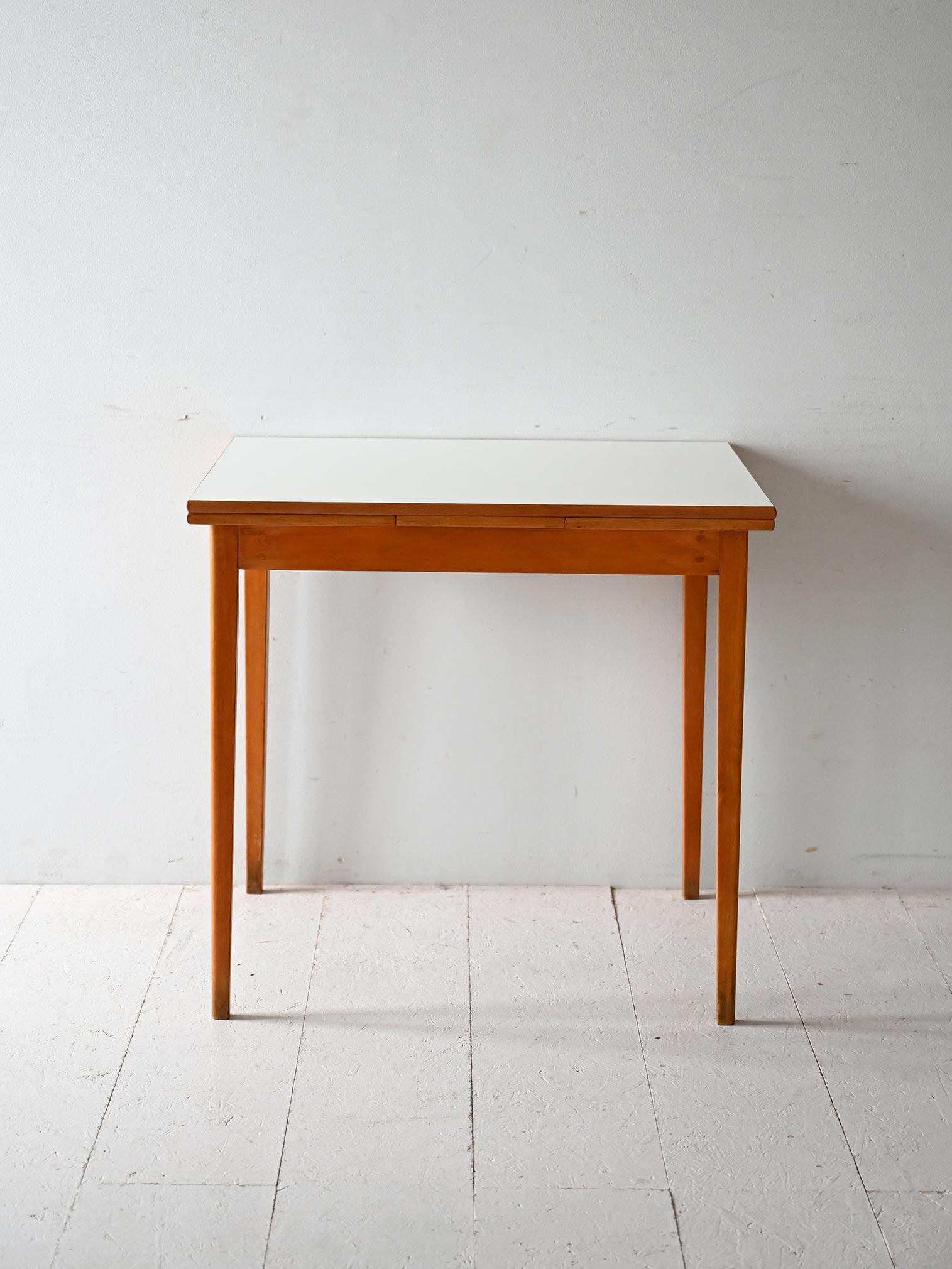 Scandinavian Modern Scandinavian vintage teak and formica table For Sale