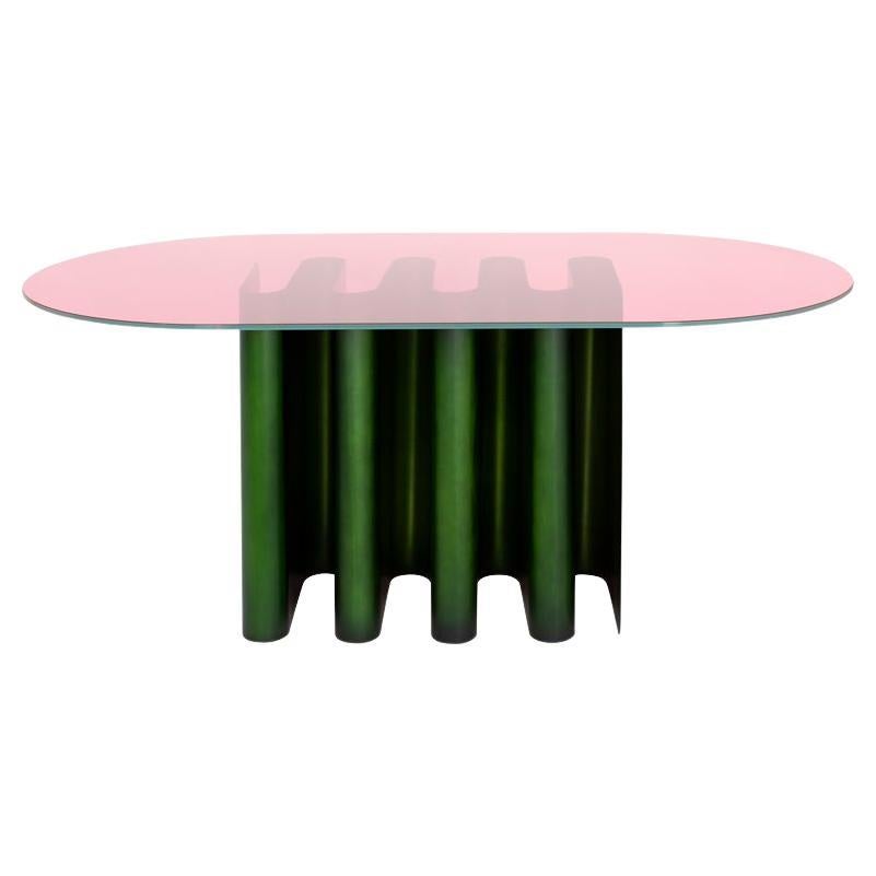 Tavolo2 Fango Green Dining Table by Pulpo For Sale