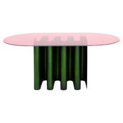 Table de salle à manger Tavolo2 vert éventail par Pulpo