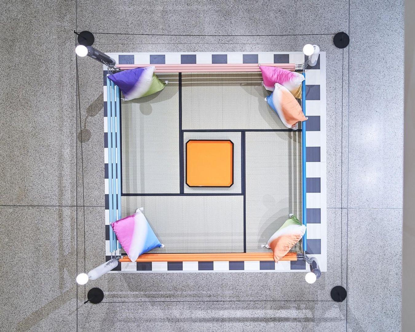 bed that looks like a boxing ring