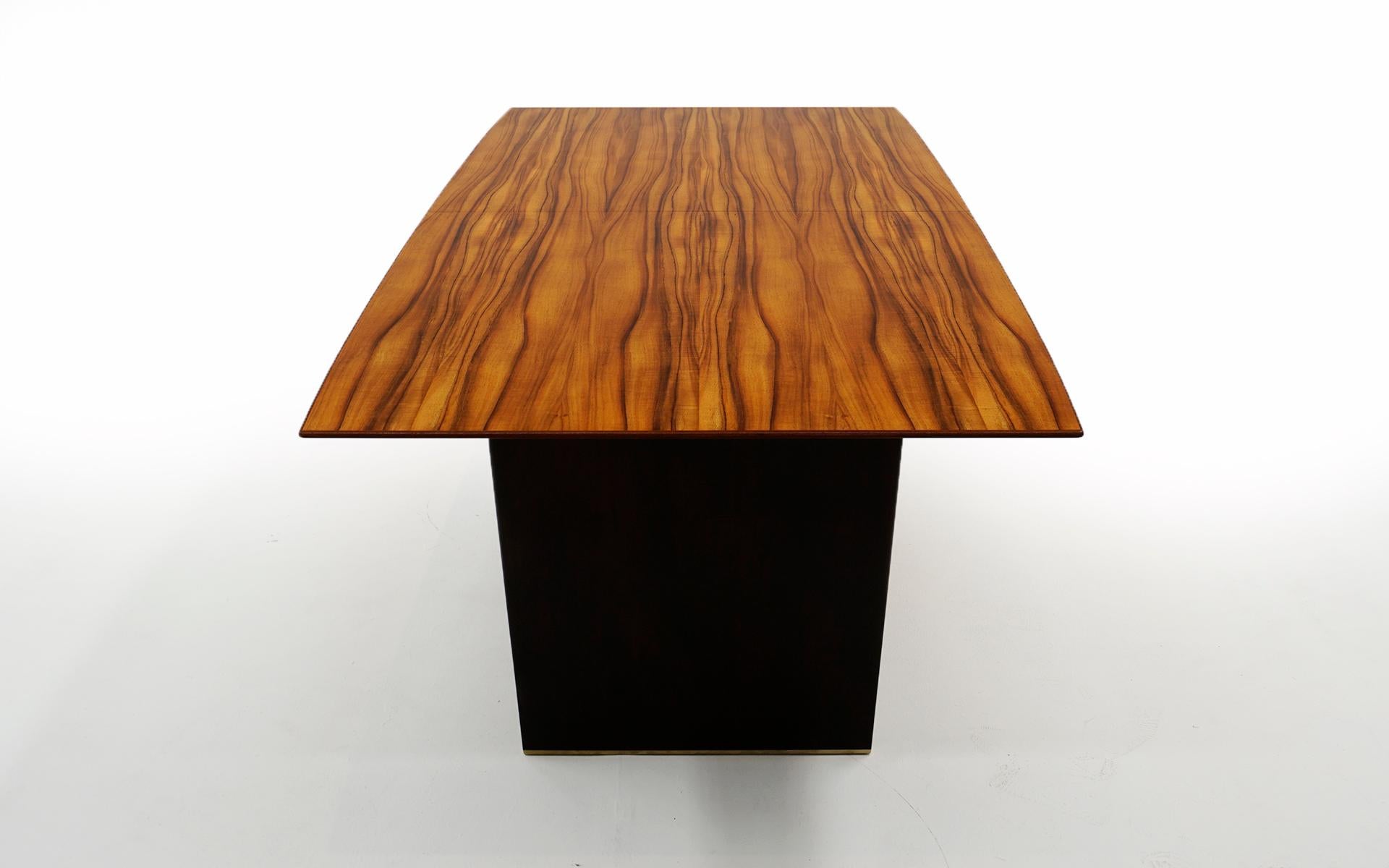 Tawi Wood Dining Table by Edward Wormley for Dunbar. Excellent. SEE THE VIDEO! For Sale 4