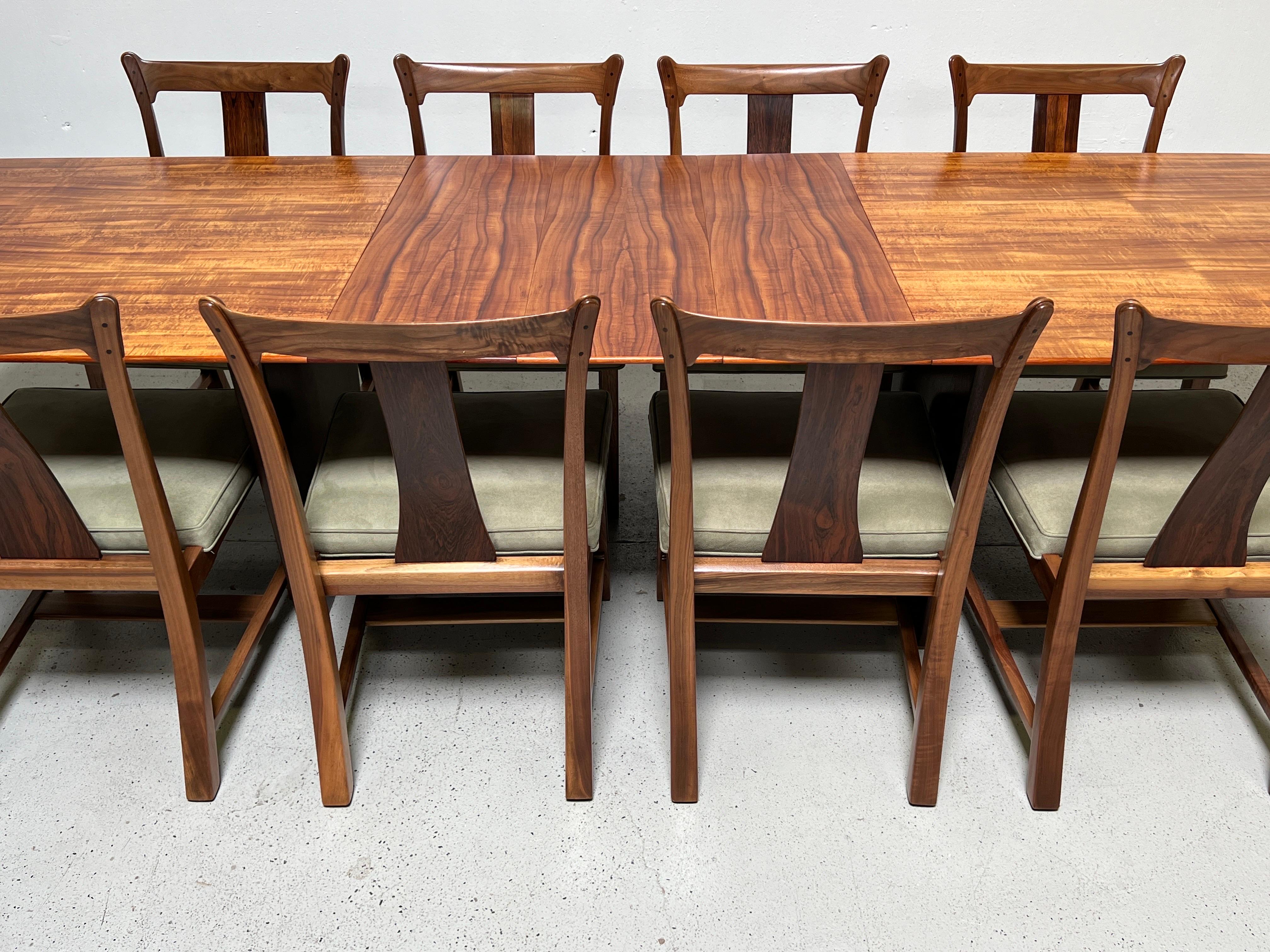 Tawi Wood Dining Table by Edward Wormley for Dunbar For Sale 12