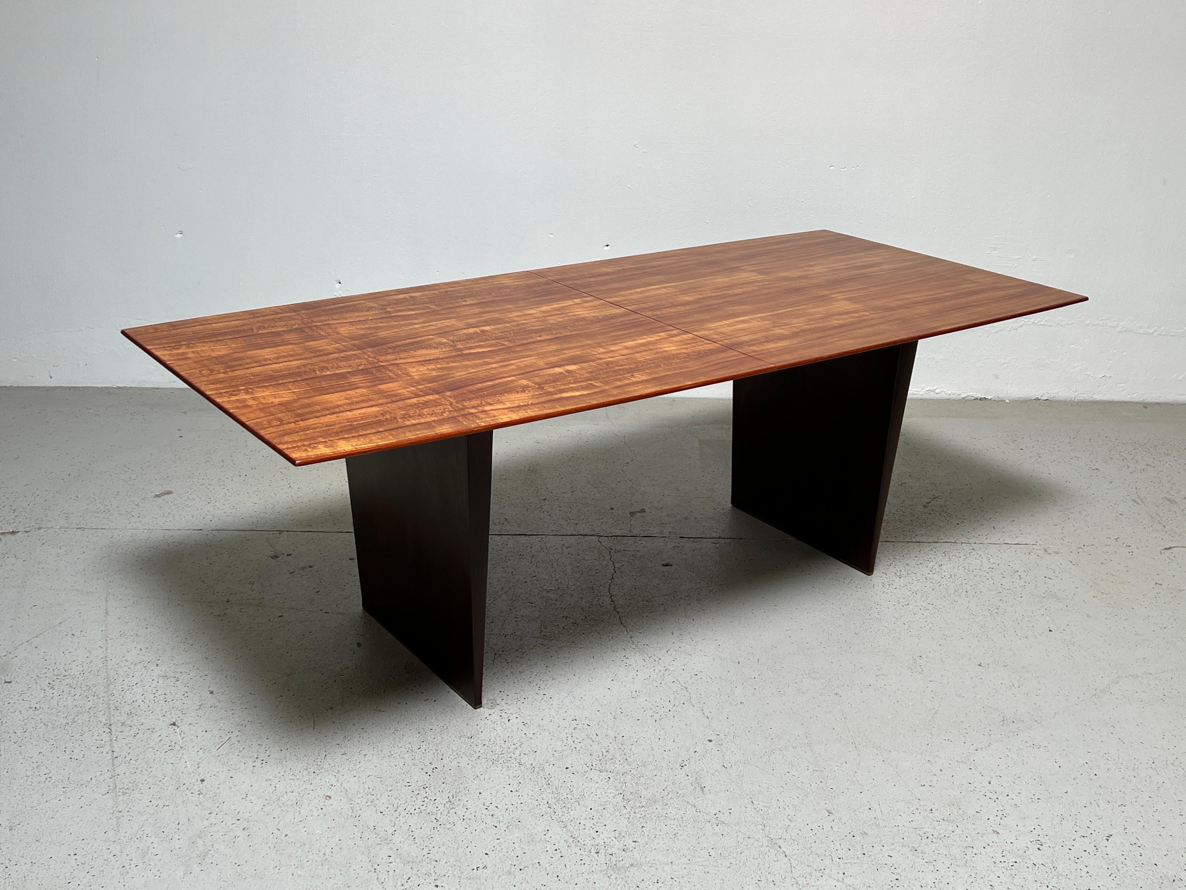 Mahogany Tawi Wood Dining Table by Edward Wormley for Dunbar For Sale