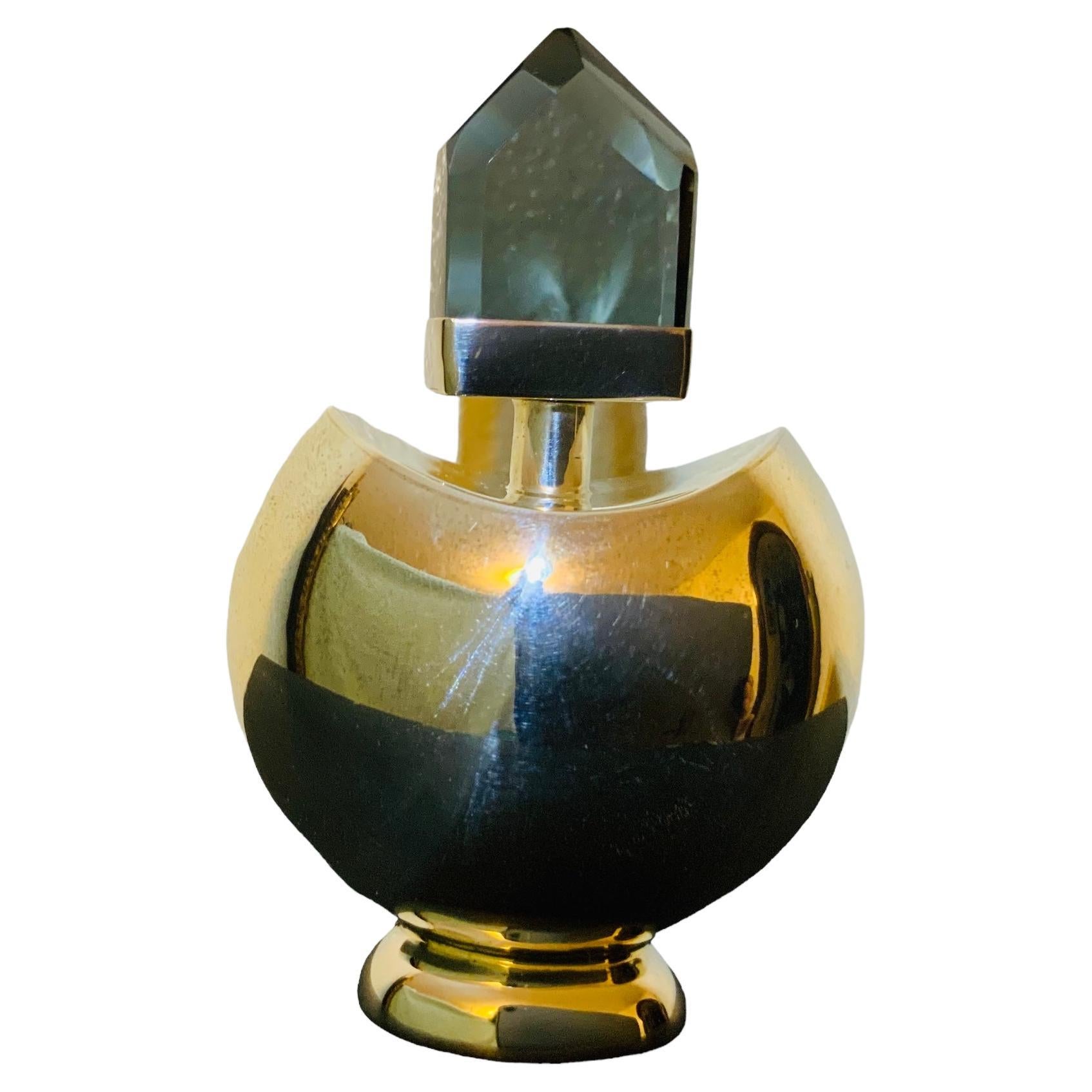 Taxco 925 Sterling Silver And Blue Grey Stone Perfume Bottle For Sale