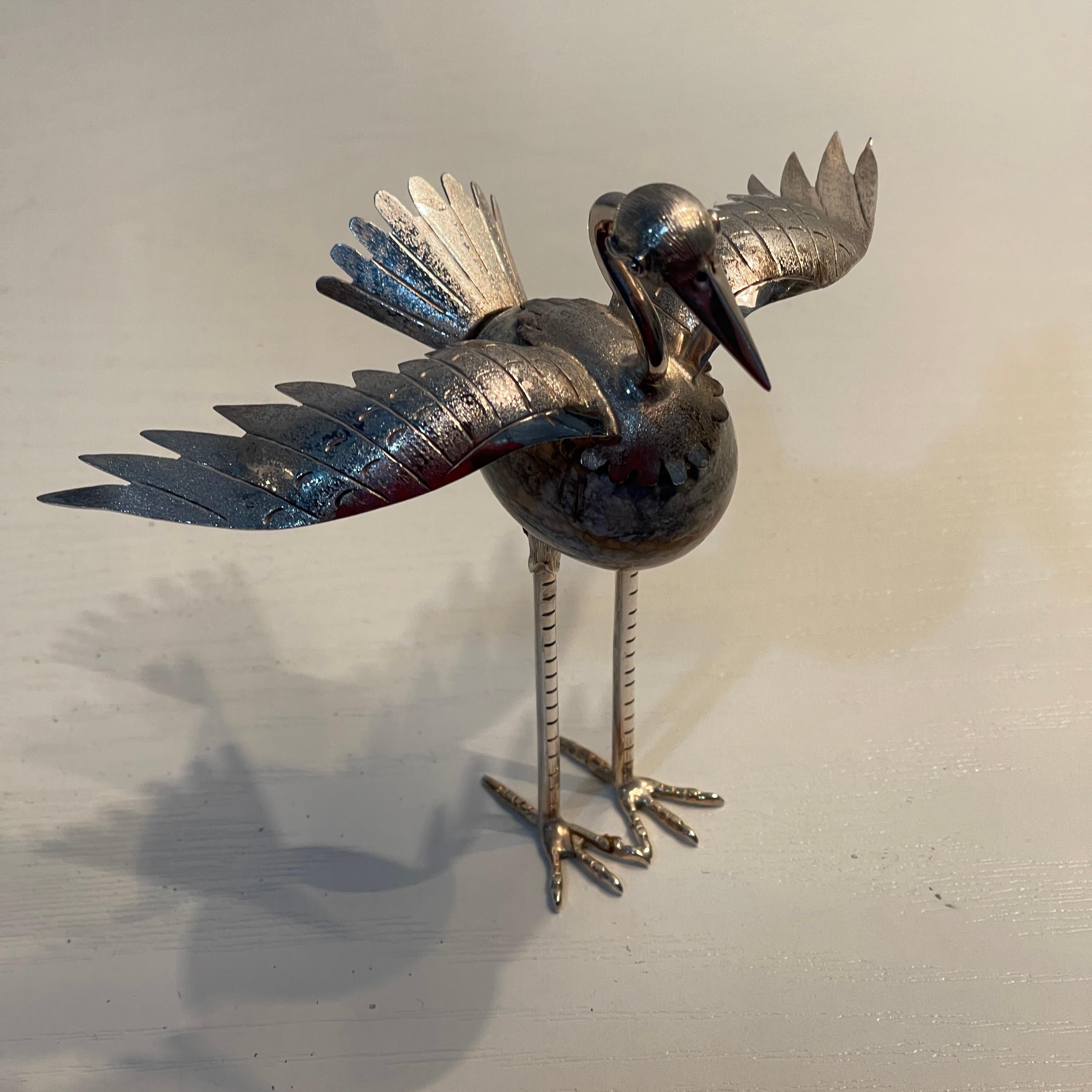Breloque Moineau Miniature En Argent Sterling 925 Plaqué Or - Pendentif Oiseau Avec Mousqueton Pour Bracelet Ou Collier