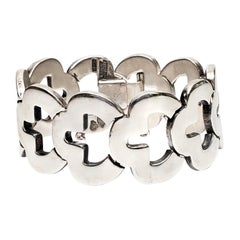 Taxco Mexique Antonio Pineda 970 Silver Keyhole Link Bracelet