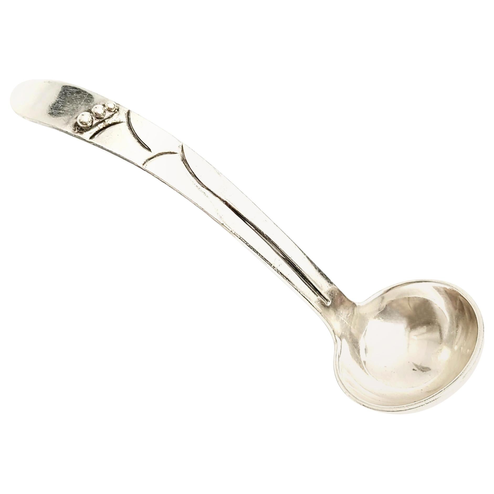 Taxco Mexico Damaso Gallegos Sterling Silver Condiment Ladle For Sale