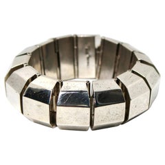 Taxco Mexico Silver 925 Vintage Chunky Link Bracelet