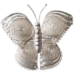 Taxco Mexico Sterling Butterfly Brooch