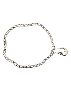 Taxco Mexico Sterling Silver Modernist Link Necklace #24713