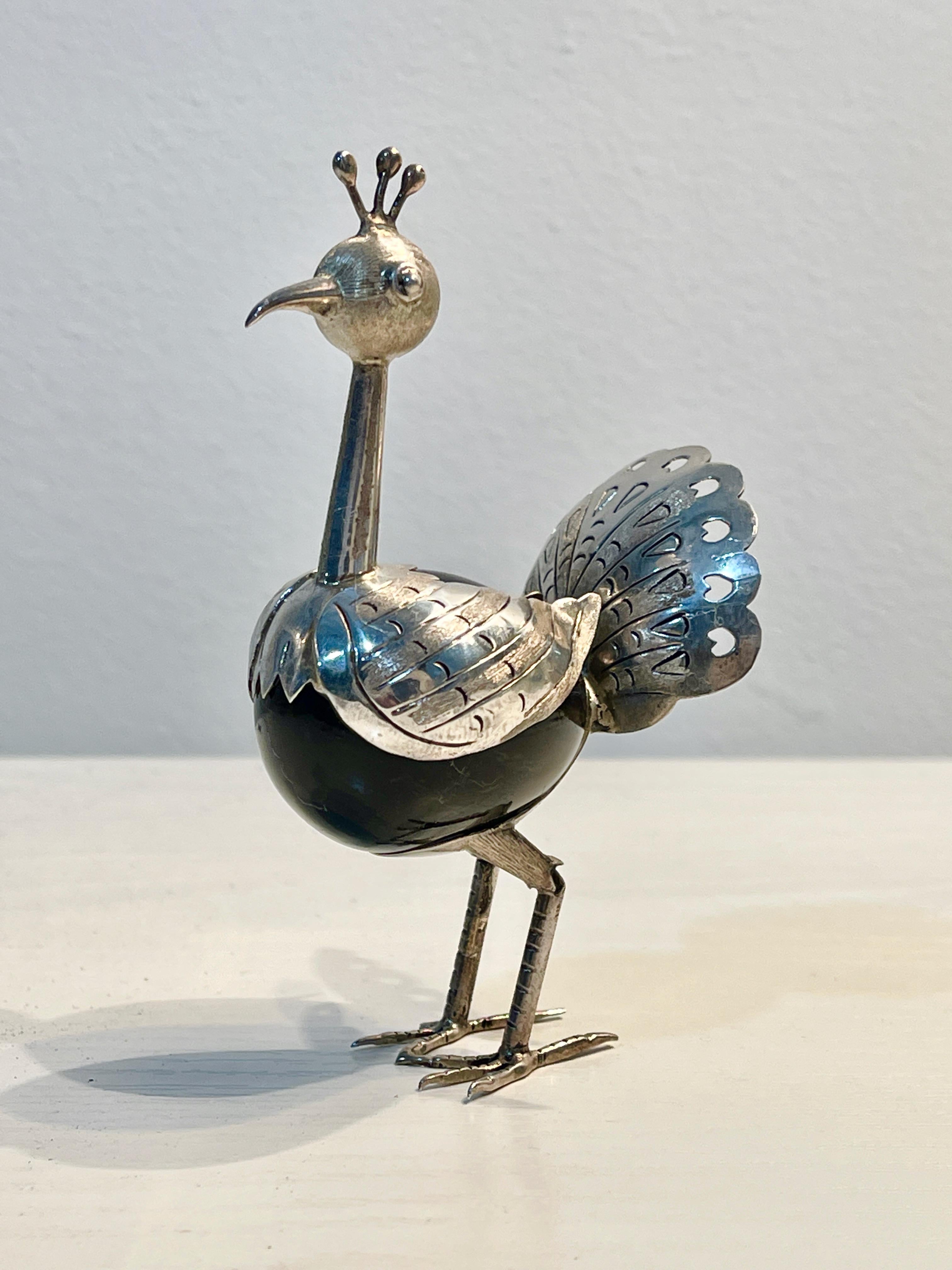 Mexican Taxco Mexico Sterling Silver Quail