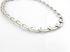 Taxco Mexique Collier moderne de vagues rivetées en argent sterling:: TC-51 ACF
