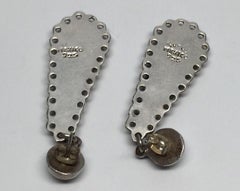 Taxco Mexico TJ-64 Orecchini con intarsio in argento sterling