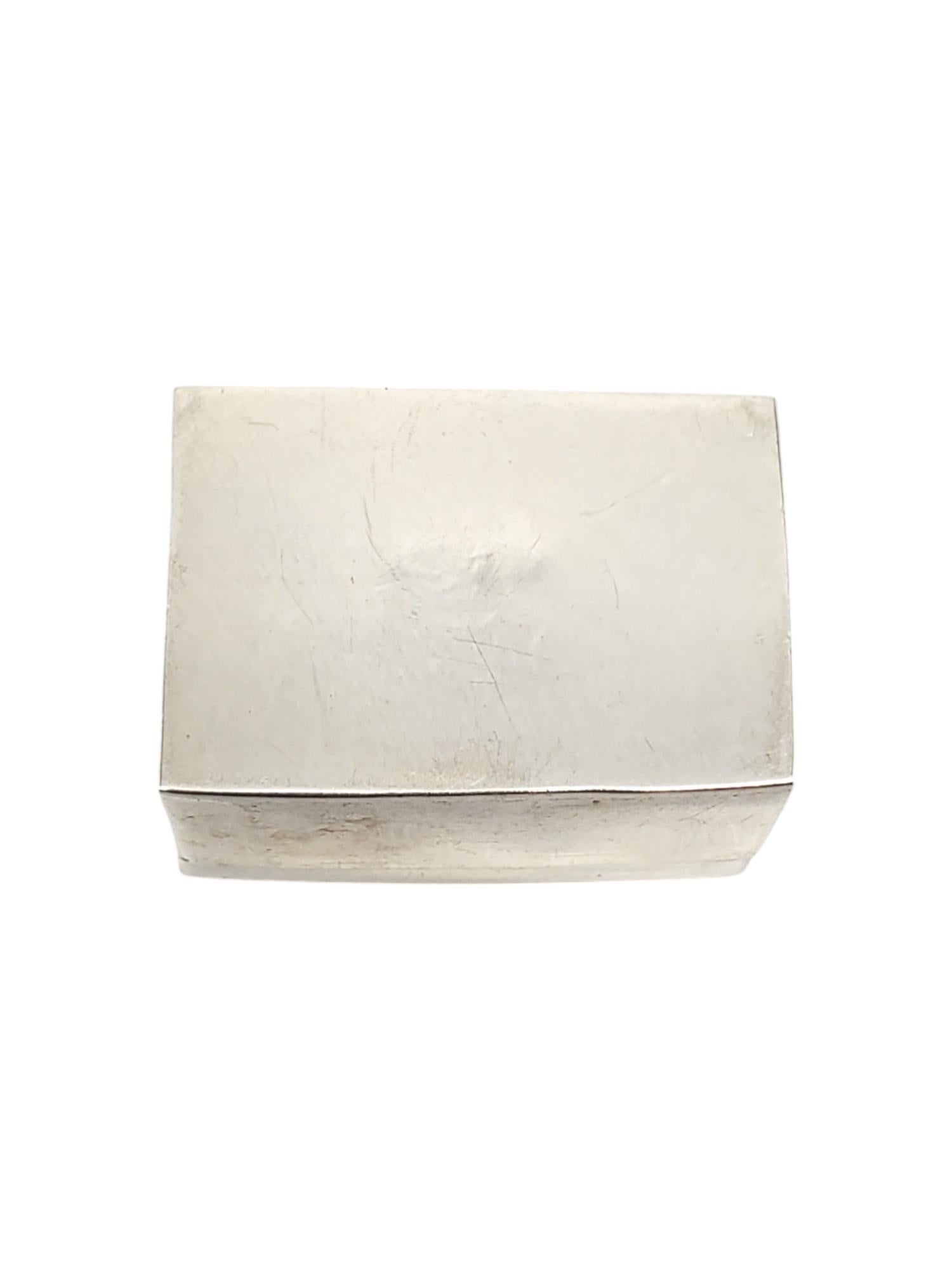 Taxco Sterling Silber mexikanischen rechteckige Box # 19681 im Angebot 1