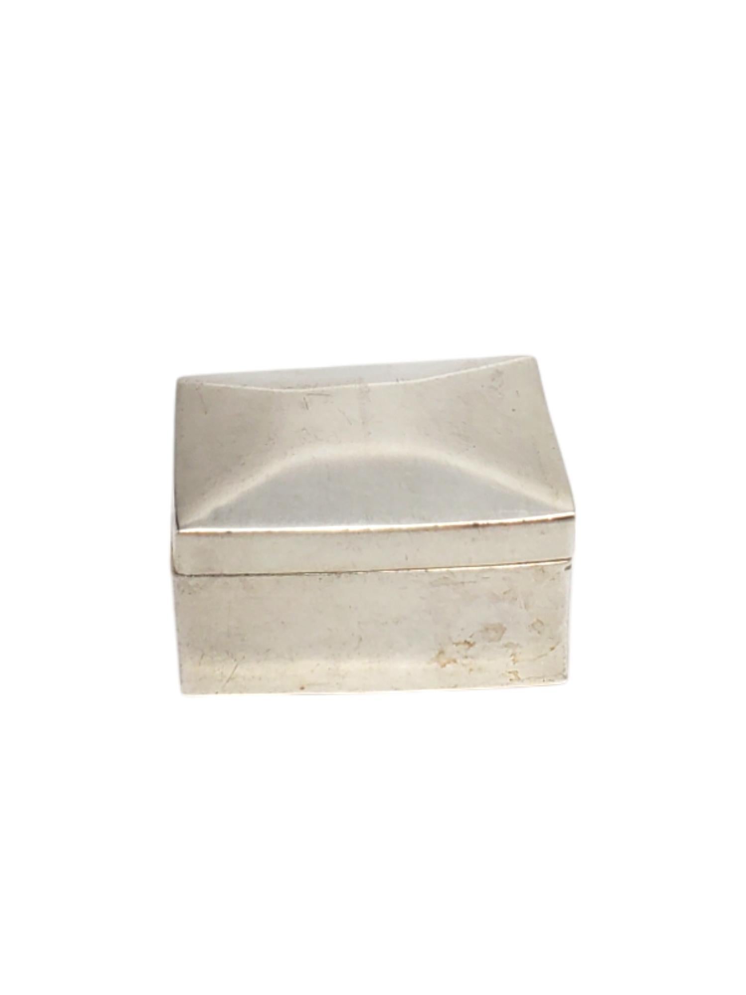 Taxco Sterling Silver Mexican Rectangular Box # 19681