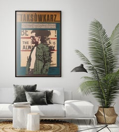 Taxi Driver 1978 Polish B1 Film Poster, Andrzej Klimowski