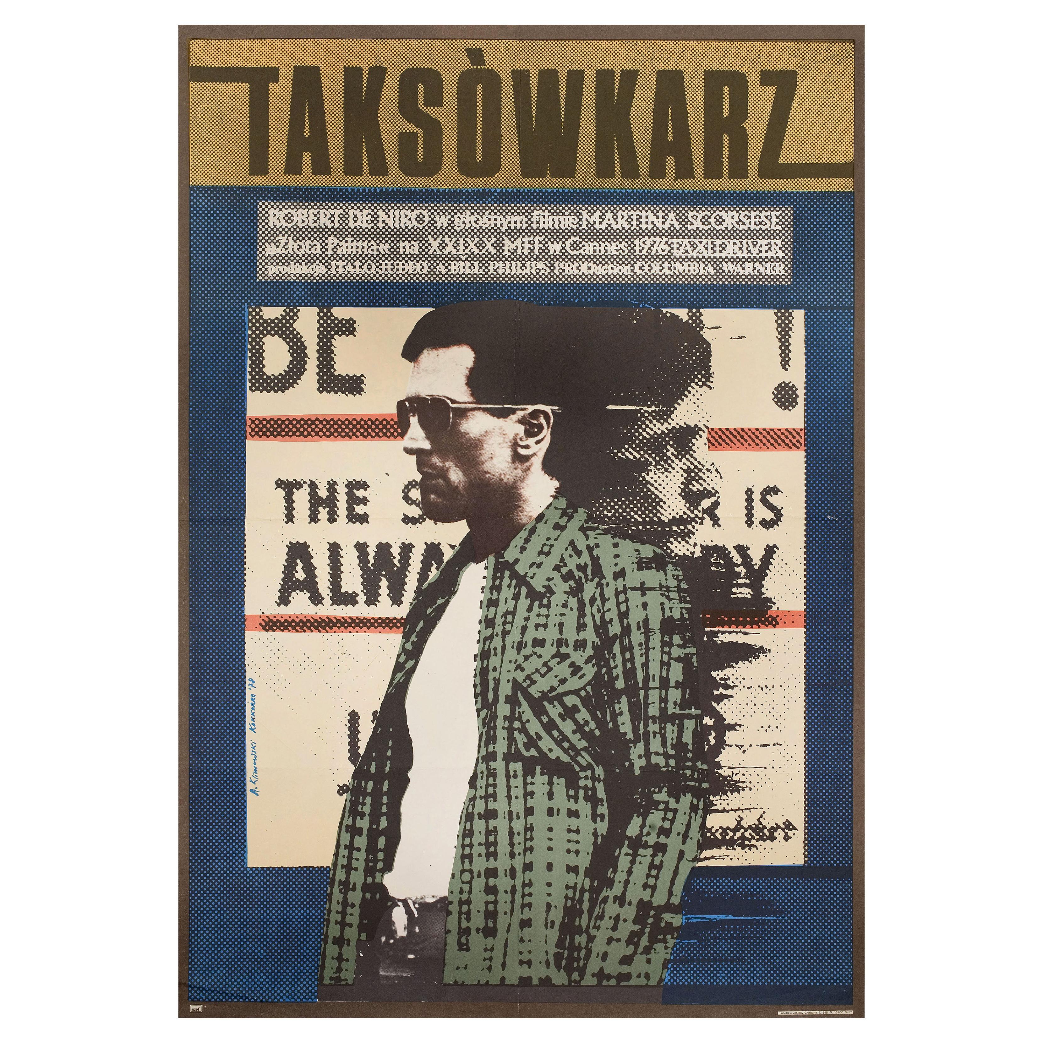 Taxi Driver 1978 Polish B1 Film Poster