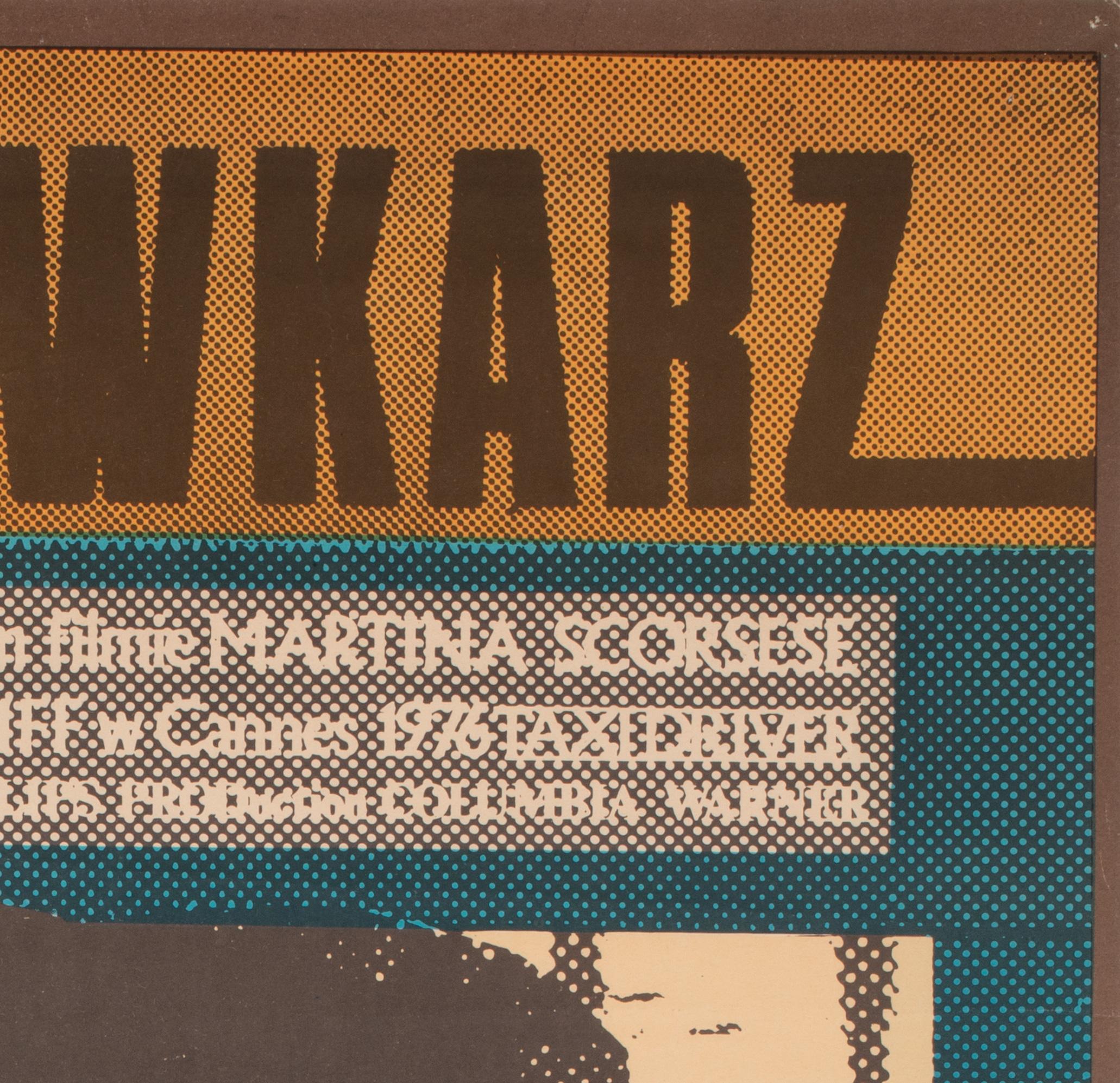 20th Century TAXI DRIVER Original Polish Film Movie Poster, ANDRZEJ KLIMOWSKI, 1978