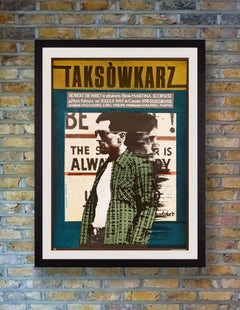 'Taxi Driver' Original Vintage Movie Poster by Andrzej Klimowski, Polish, 1978