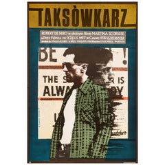 'Taxi Driver' Original Retro Movie Poster by Andrzej Klimowski, Polish, 1978