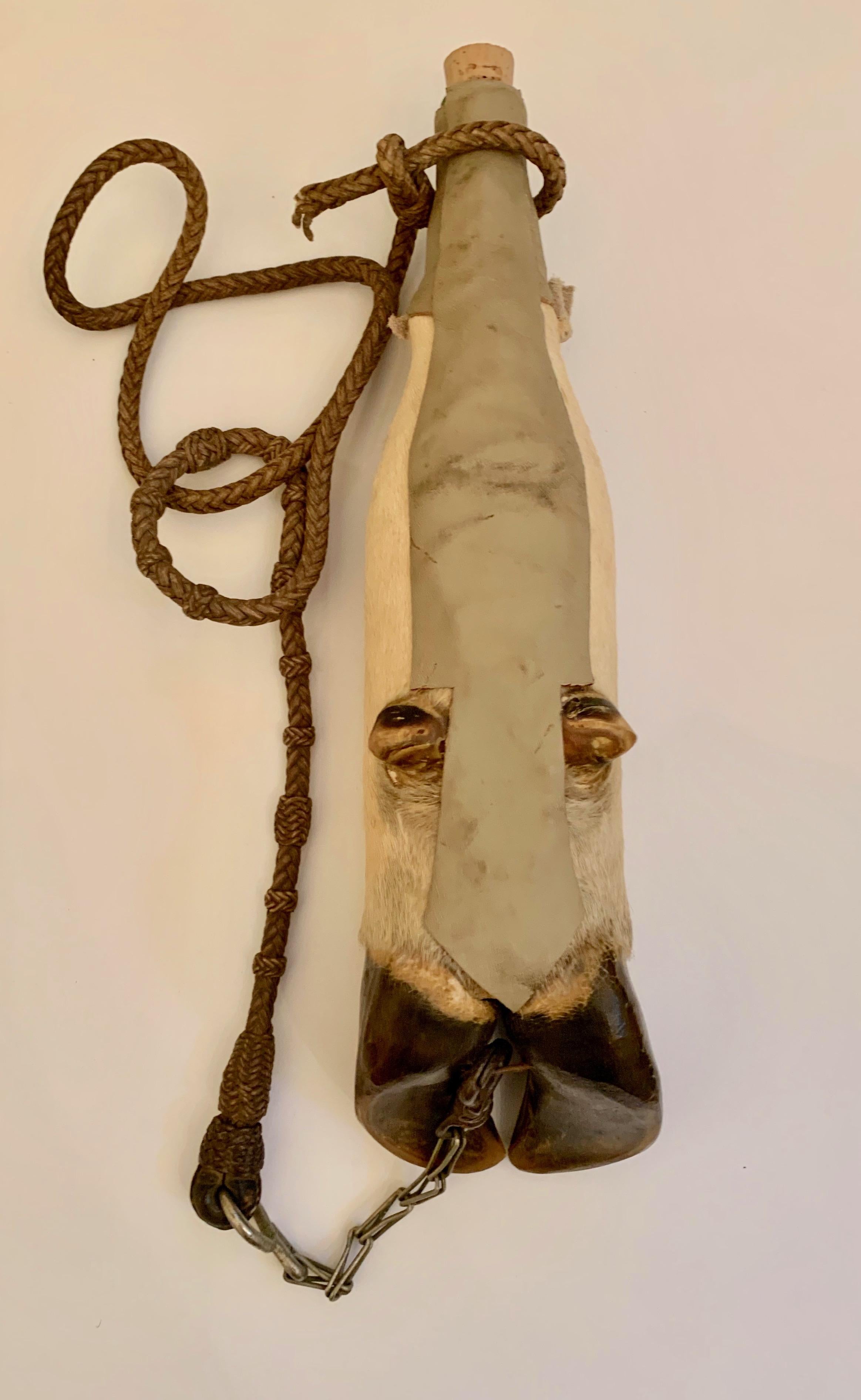 Taxidermy Hoof Water Bottle Canteen In Good Condition In Los Angeles, CA