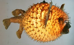 Taxidermia Puffer /Blofish Inusual Cieling Light (2 disponibles)