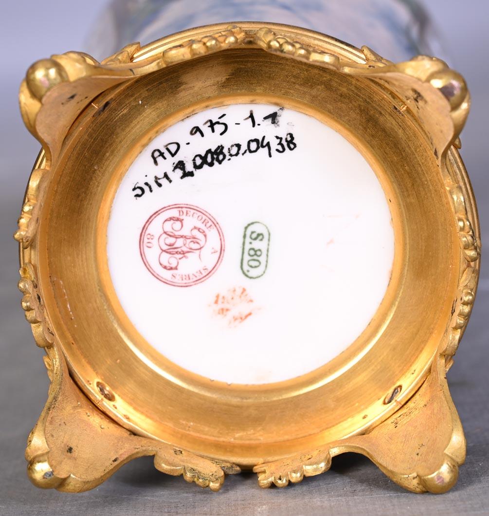 Enameled Taxile DOAT, large glazed porcelain vase from the Sèvres manufactory For Sale