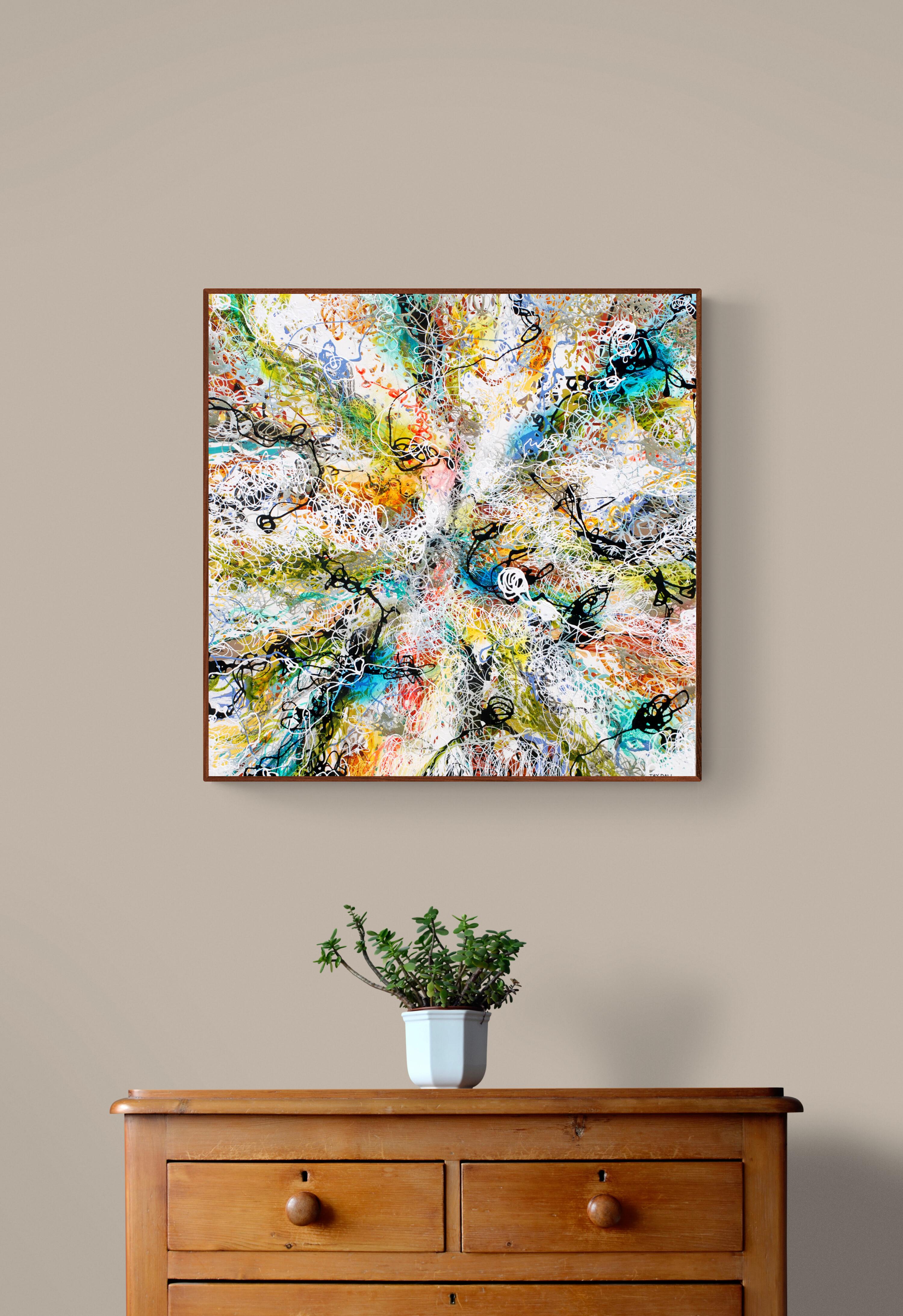 Pittura astratta colorata 
