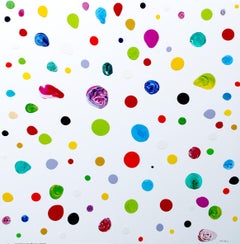 Colourful Abstract Painting "New Large Atom Dots 2"