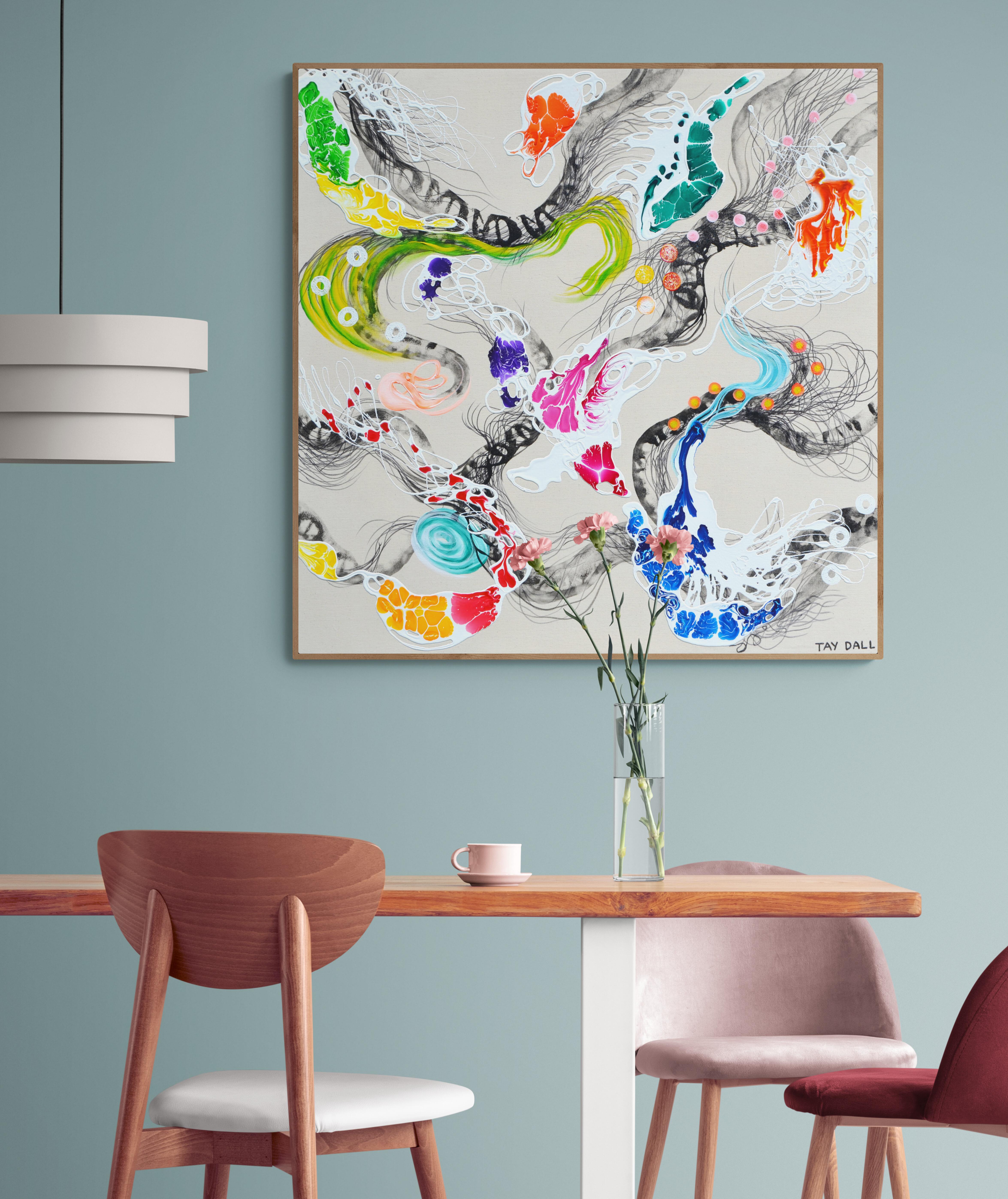 Pittura astratta colorata 