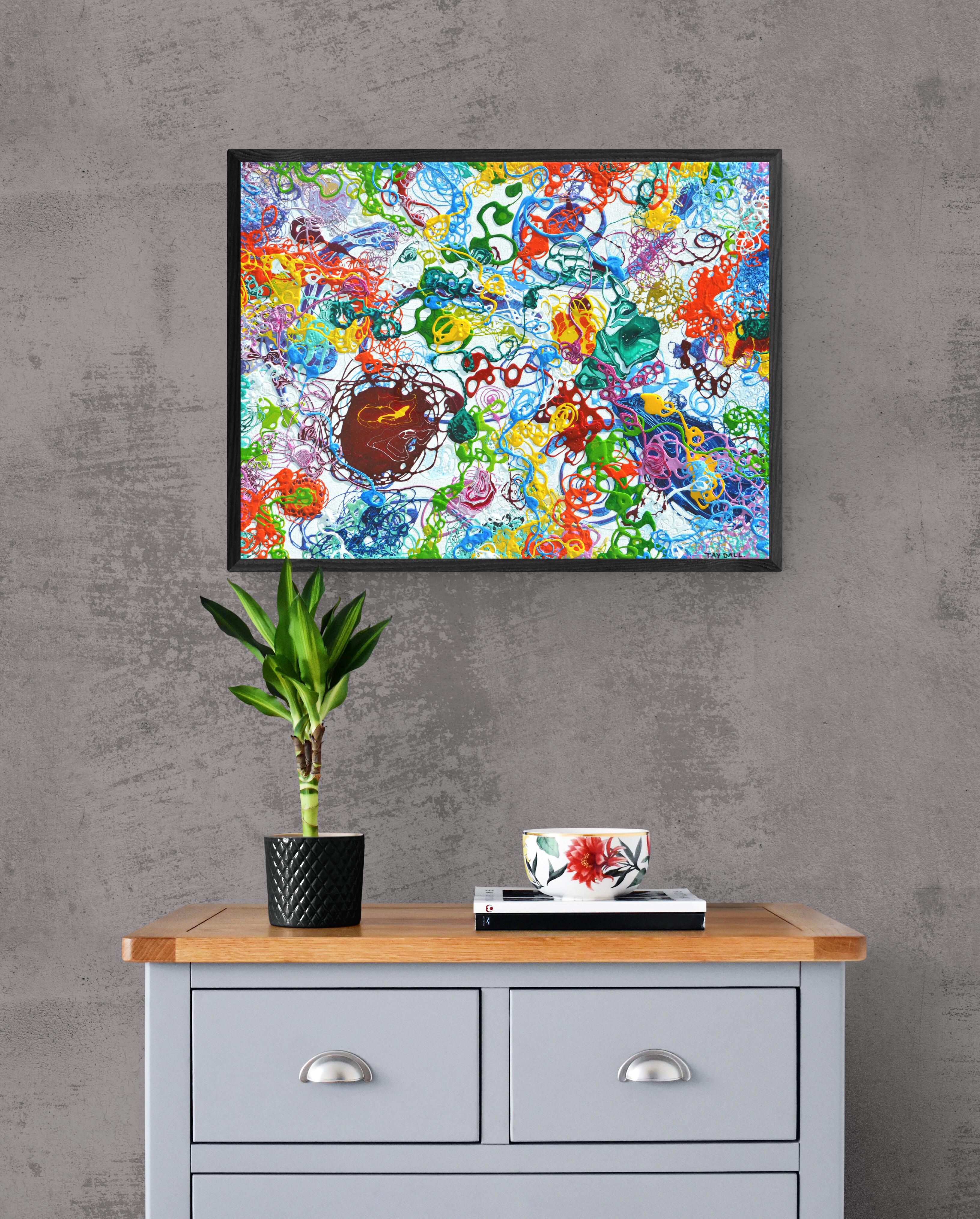 Pittura astratta colorata 