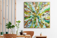 Pittura astratta colorata Greene & Greene "Nuova Intuizione 1