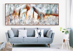 Large Abstract Surreal Oil Painting "Rise From the Clay New"