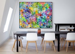 Large Colourful Abstract Painting "New Studio Floorworks 4"