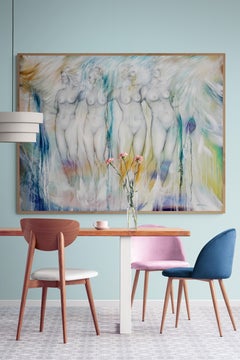 Surrealistisches Aktgemälde, Ölgemälde, „Effigy 2“, groß