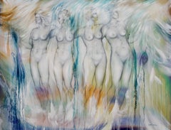 Large Surrealistic Nude Oil Painting "Effigy 2"