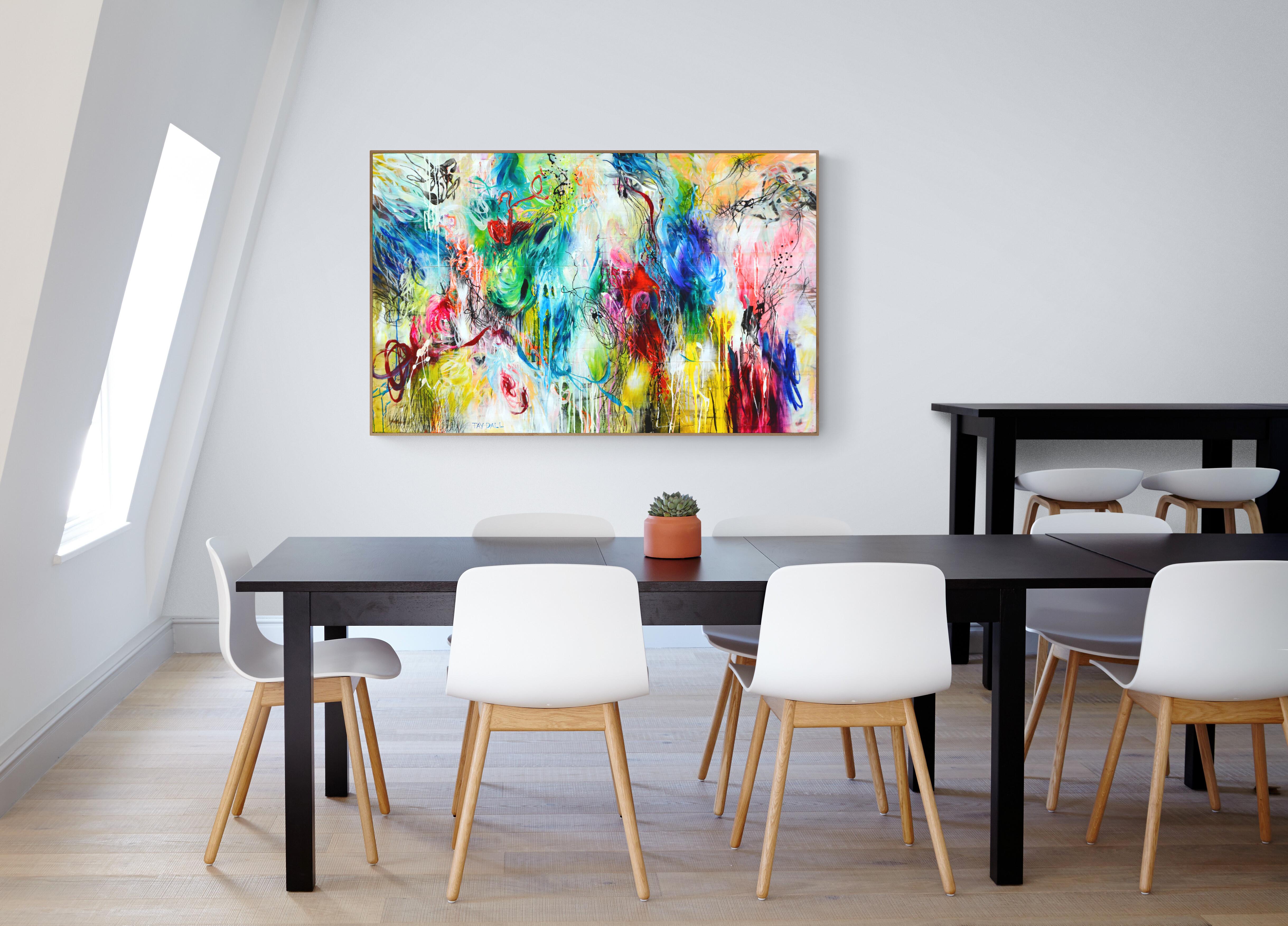 Large Vivid Abstract Painting 