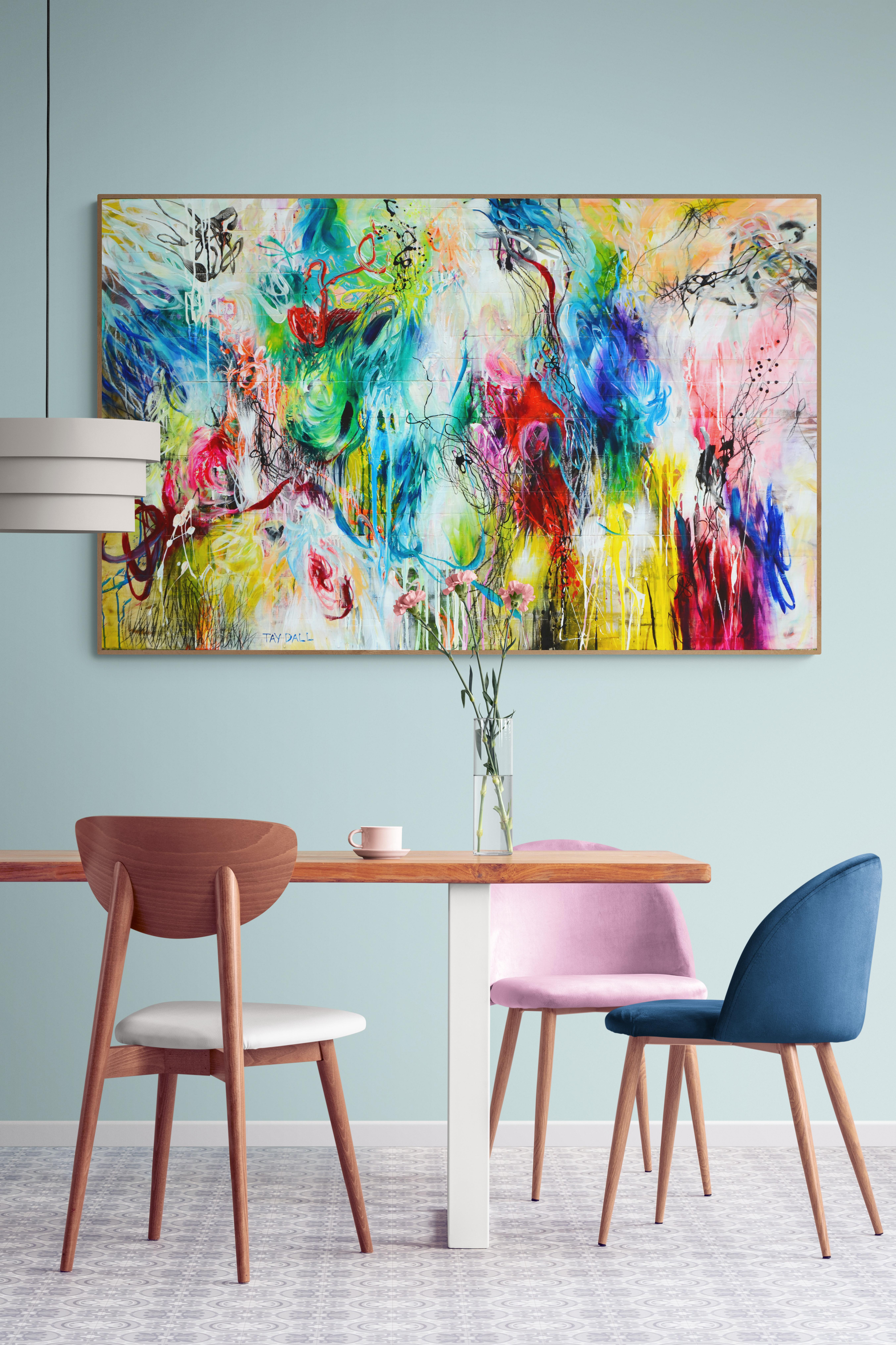 Large Vivid Abstract Painting 
