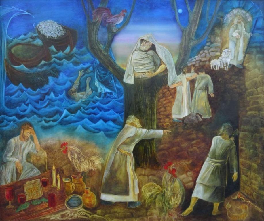 Stages of faith, 2019.  Ölgemälde auf Leinwand, 120x100 cm