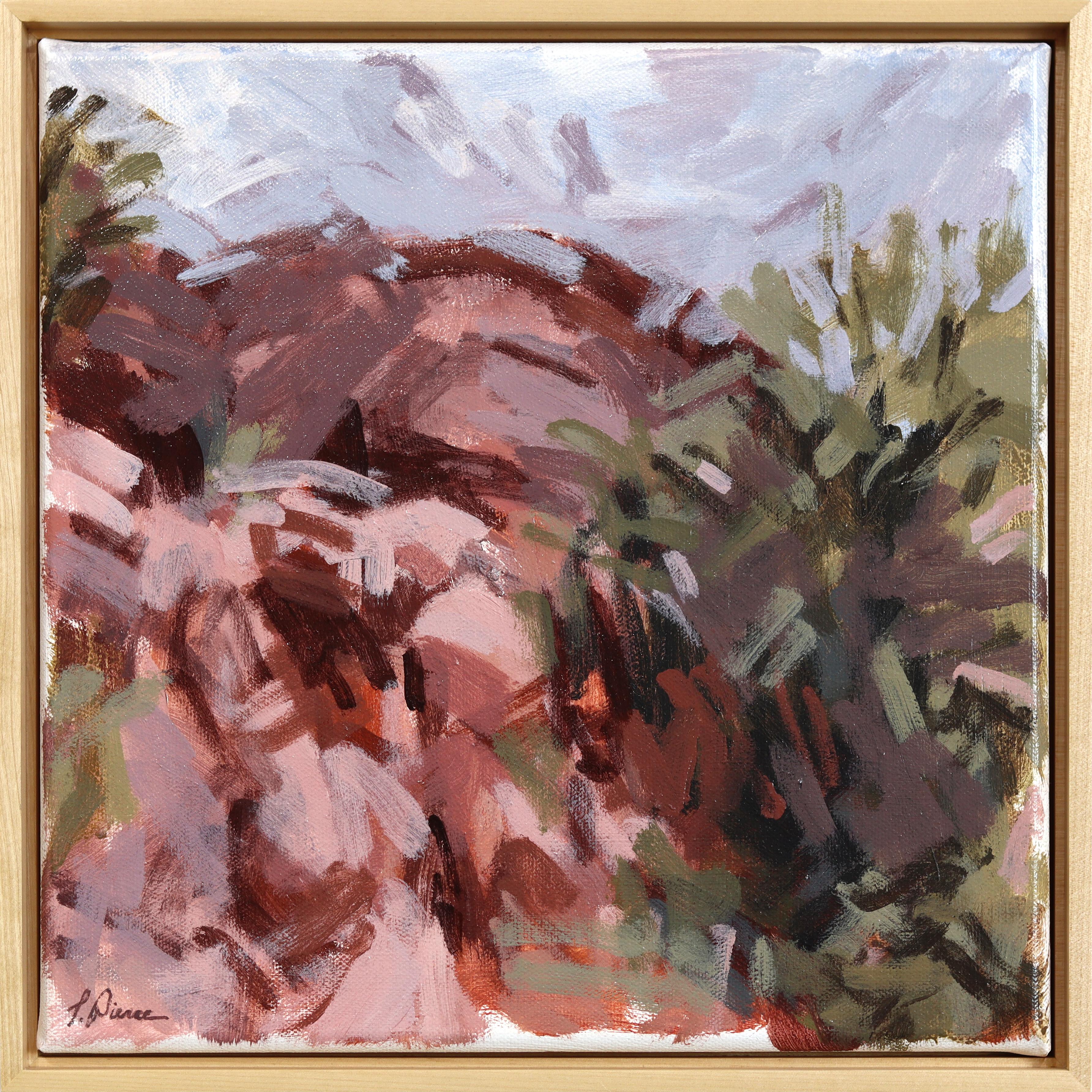 Taylor Pierce Abstract Painting - Calico Basin - Original Abstract Southwest Inspired Landscape Painting on Canvas