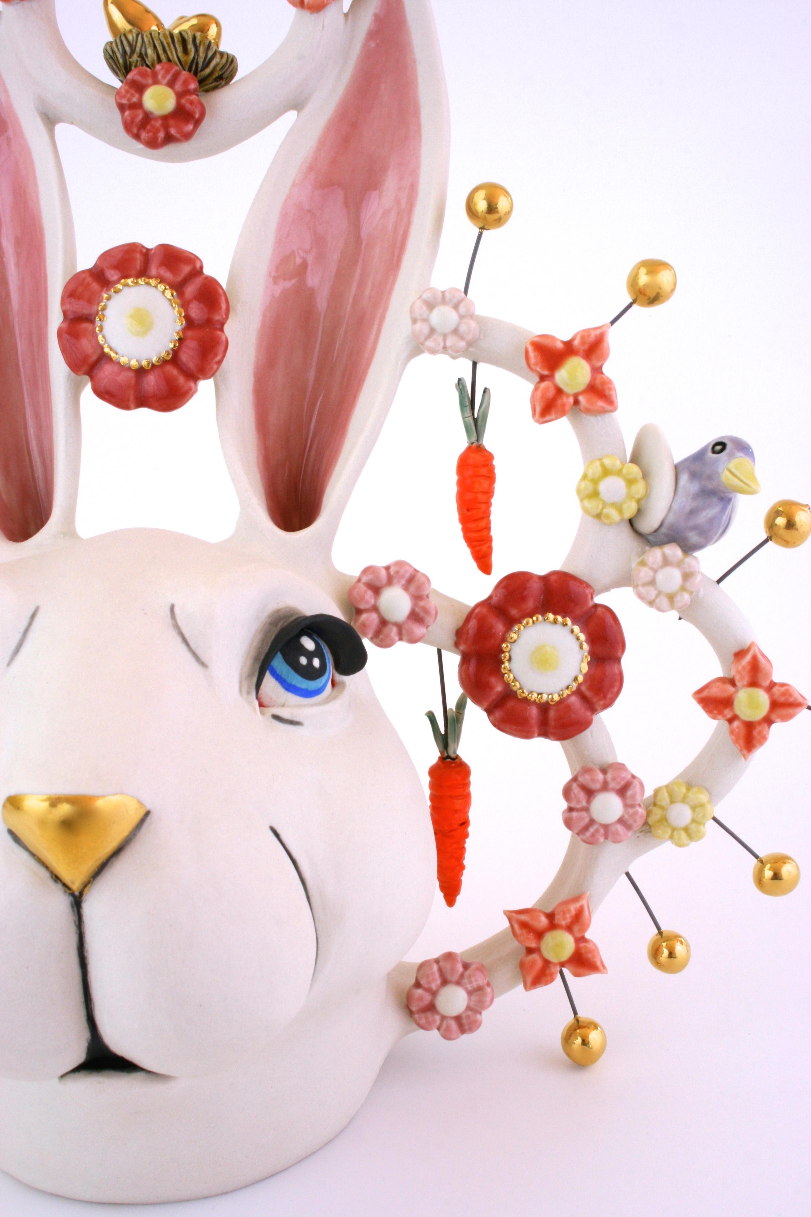 rabbit ceramic sculpture